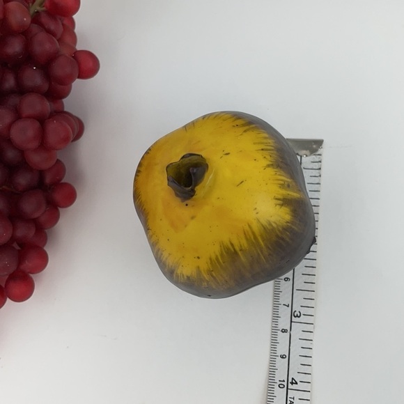 Vtg Lot 10 Artificial Faux Fruit Grapes Pomegranates Orange Apples - Picture 13 of 15